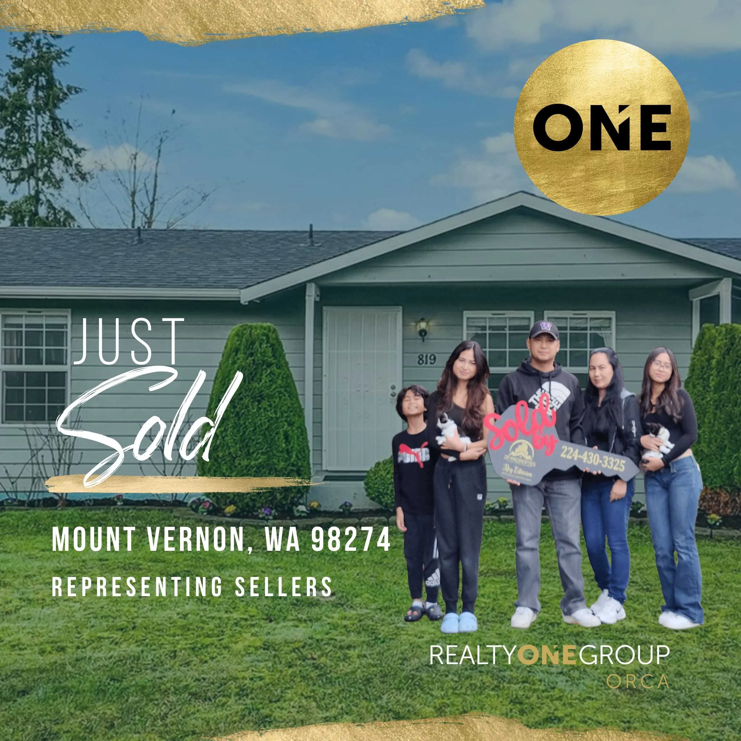 Home sold in Mount Vernon, Washington